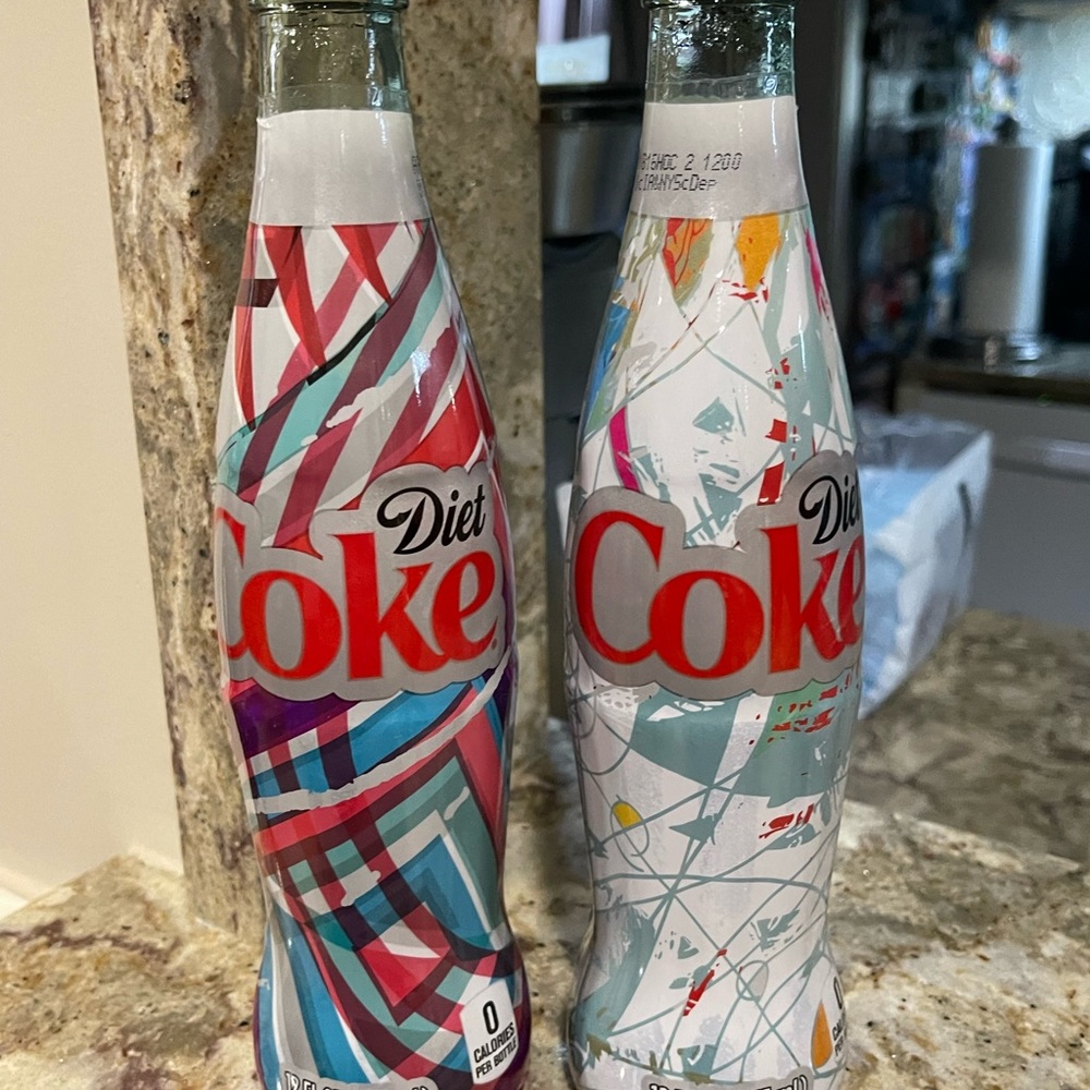 Vintage glass Coca Cola bottles